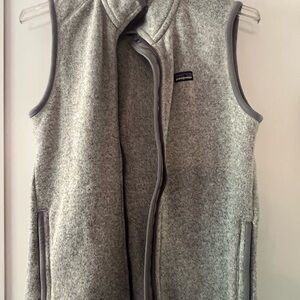 Patagonia Heather Gray Fleece Vest